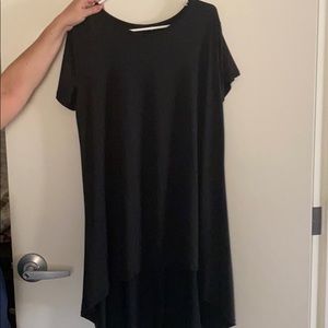 Black high low dress